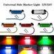 thumbnail image 2 of 10pcs 10V-30V 12V 24V 4 LED Chrome Car Bezel LED Side Light Rear Marker Lamp Car Bus Truck Yellow, 2 of 2