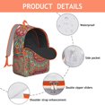 thumbnail image 4 of Colossal Capacity Boho Mandala Print Backpack for College Bound, Generous Laptop Space Bookbag, Durable School Essential for Work Commute, Perfect Gift, 4 of 5