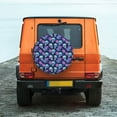 thumbnail image 4 of Haiem Spare Tire Cover , Wheel Cover with starry sky Skull flower printed, Camper Spare Tire Cover Fit for Jeep Wrangler Rv SUV Truck Travel Trailer-14 inch, 4 of 8