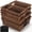 Dark Brown, variant on 9 Pcs Wicker Storage Baskets for Pantry Organization with Handle Labels Handwoven Multi-size Dark Brown Small Organizer Baskets Storage Bin Container for Shelves Closet Toilet Christmas Holiday