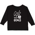thumbnail image 3 of Inktastic Girls Gotta Have Goals Soccer Girls Long Sleeve Toddler T-Shirt, 3 of 5