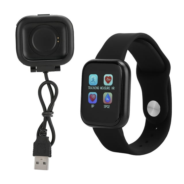 Reloj de Pulsera inteligente Ormromra HS6620D con monitor de ritmo cardíaco y pantalla táctil de 1,3 pulgadas Negro