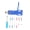 Blue, variant on Riousery Universal Phonograph Turntable Headshell Replacement Kit, Premium Aluminum Alloy Record Player Cartridge Keeper with Leads & Hardware, Blue (4.33 inches / 11 cm)[cite: 1, 2]