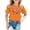 Orange, variant on XEGLSBU Girls Tshirts 5-6 Years White Children Fashion Casual Print Round Neck Loose Short Sleeve T Shirt Top Green Size 6-7 Years