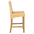 thumbnail image 5 of SAFAVIEH Tobie Rattan Counter Stool with Footrest, Natural, 5 of 11