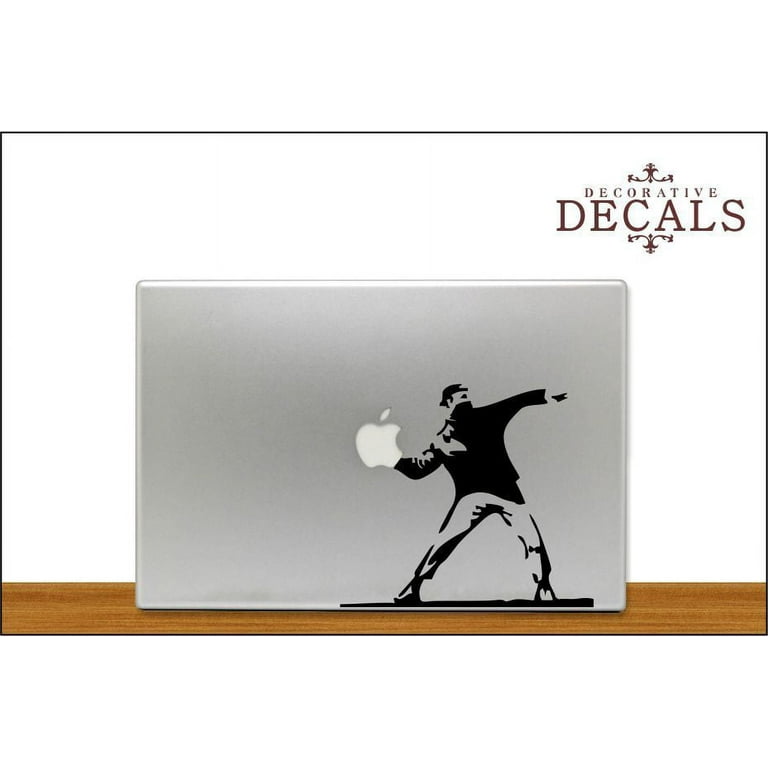 Banksy Throwing Apple - MacBook Decal 