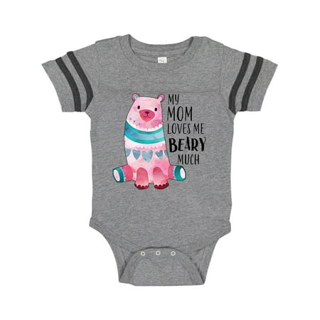 

Inktastic My Mom Loves Me Beary Much with Cute Bear Gift Baby Boy or Baby Girl Bodysuit