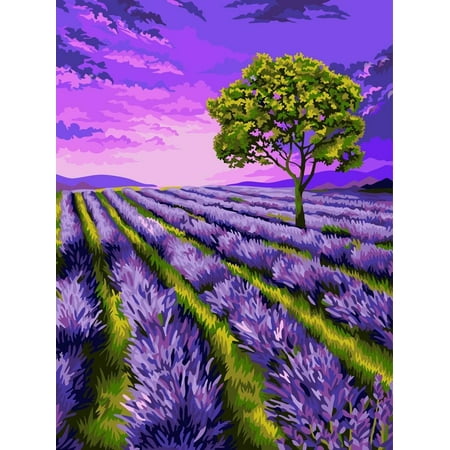 UPC: 4650206106837 | Painting by Numbers kit Crafting Spark Lavender Dawn S002 19.69 x 15.75 in