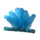 thumbnail image 2 of Diadema de plumas decorativa para fiesta, baile, escenario, espectáculo, cosplay Azul, 2 of 9