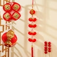 thumbnail image 4 of New Year Lantern String Chinese Pendant Wedding Lanterns Circular Door Pendant, 4 of 9