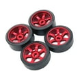 thumbnail image 1 of Vogacara 4 pack/lote neumático de 25mm para 1/28 Wltoys K969 Kyosho -Z 25mm neumático de rueda dura -Q KYOSHO Kits de construcción modelo rojo, 1 of 6