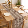 thumbnail image 3 of Table Runner 72 Inches Long for Kitchen Dining, Country Star Brown Dresser Scarf Farmhouse, Dining Table Decorations for Wedding/Parties, Farmhouse Vintage Plants Wooden 14 x 72 In, 3 of 8
