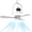 White tent ceiling fan, variant on 11inch Wireless Portable Ceiling Fan, Battery-Powered Tent Fan, Can Be Used as a Power Bank, 3-Speed Settings, Suitable for Camping, RVs, Outdoor Use