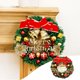 thumbnail image 1 of Corona de Navidad PVC Decoración Artificial de Vacaciones | Colgante de pared para puerta principal | Diseño floral de bayas de campanas rojas | 11.8 pulgadas de diámetro | Decoración festiva, 1 of 7