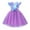Purple, variant on MEZZALL Little Girls Tule Tutu Dress Rainbow Toddler Kids Flutter Sleeve Princess Sundress Casual Summer Outfits Clothes For 2 7Y, Purple, 4-5 Years