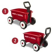 Radio Flyer My 1st 2-in-1 Wagon, Push and Pull Toy for Kids 1-4 Years
