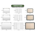 thumbnail image 2 of Baking Sheet Tray Cooling Rack with Silicone Mat Set, Stainless Steel Cookie Pan For Oven, Set of 9 (3 Sheets + 3 Racks Mats), Warp Resistant & Heavy Duty & Easy Clean, Grey, 2 of 6