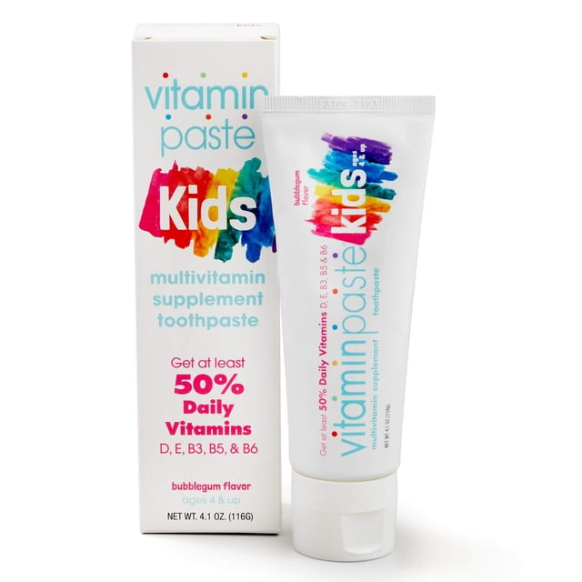 Pasta de dientes Vitaminpaste Kids con multivitaminas 120 ml Bubble Gum