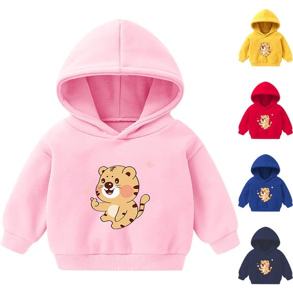 Ulanda Baby Toddler Kids Boy Girl Solid Casual Pocket Hoodie Sweatershirt Pullover (Yellow, 12-18 Months)