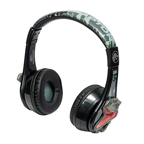 Auriculares inalámbricos con micrófono Ekids Jurassic World incluye cable auxiliar