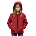 thumbnail image 6 of Boys and Girls Rain Jacket Casual Waterproof Windproof Hooded Long Sleeve Outdoor Jackets Full Zipper Lightweight Coats Outerwear with Pockets for Hiking Sport, 6 of 10