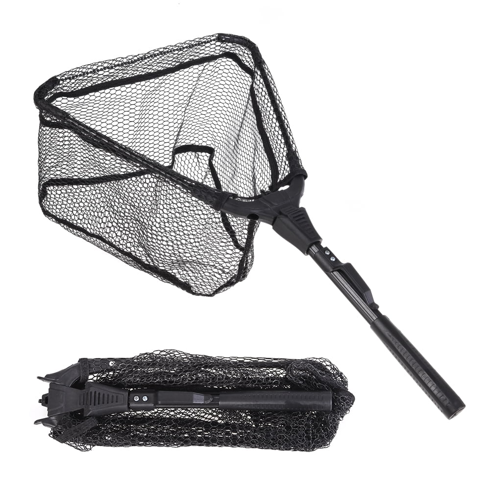 Fly Fishing Landing Net Basket Fishnet Aluminum Alloy Nylon Portable Tackles New 