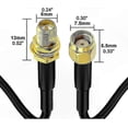 thumbnail image 2 of 10m Black RP-SMA WiFi Antenna Extension Cable for Networking Devices, 2 of 5