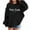 1#Black, variant on Byoo Toddler Girl's Hoodie Letter Print Casual Pullover Hooded Sweatshirt Activewear Hoody