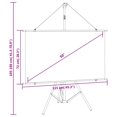 thumbnail image 4 of vidaXL Projection Screen with Tripod 50" 16:9, 4 of 5
