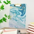 thumbnail image 5 of FMSHPON Ocean Blue Marble Art Clipboard Hardboard Wood Nursing Clip Board and Pull for Standard A4 Letter 13x9 inches, 5 of 7