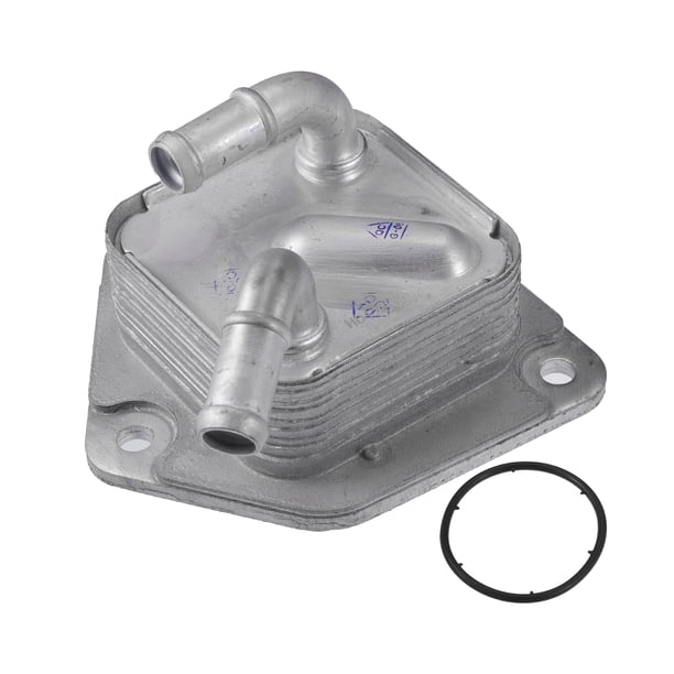 Kit de enfriador de aceite de motor compatible para Honda Civic HR-V tono plateado de aleación de aluminio con sello O-ring