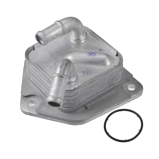 Kit de enfriador de aceite de motor compatible para Honda Civic HR-V tono plateado de aleación de aluminio con sello O-ring