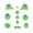 Translucent green, variant on Lerpwige Controller Replacement Parts L R Right Left Trigger Buttons ABXY Buttons Set