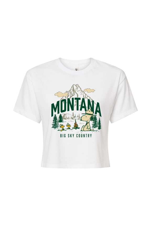 - Beagle Scouts Montana  - Juniors Cropped Cotton Blend T-Shirt