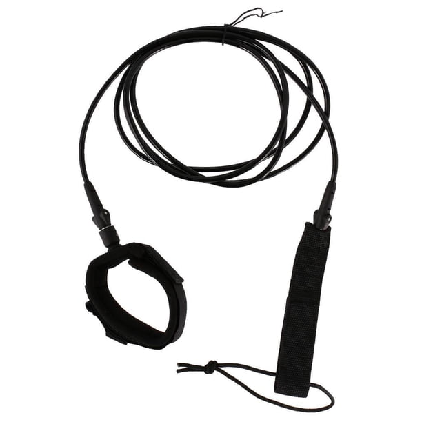 Soidarity Correa para tabla de surf, correa para surf, cuerda para pierna, correa para pantorrilla Deportes acuáticos Negro 10 pulgadas