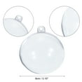 thumbnail image 2 of Uxcell 12Pcs 3.15 Inch Clear Plastic Ornaments Balls Acrylic Christmas Ornaments Balls for DIY Crafts, Christmas Trees, 2 of 6