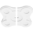 thumbnail image 2 of 14"OD x 1"ID x 4 3/4"C x 1"P Luna Architectural Grade PVC Contemporary Ceiling Medallion, Two Piece, 2 of 11