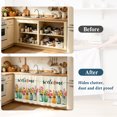 thumbnail image 6 of Welcome Cabinet Curtains 11" W x 13" L, Wildflowers Vintage Mason Jars Farmhouse Under-Desk Privacy Dust Proof Drape Dishwasher Curtain Sink Skirt for Kitchen Closet Bathroom Laundry, 6 of 9