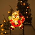 thumbnail image 1 of Luces decorativas navideñas, pegatinas para ventanas, luces colgantes de Papá Noel, luces con ventosa a batería, luces Led de colores, 1 of 1