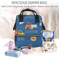 thumbnail image 5 of Daiia Construction Vehicles Large Capacity Baby Bag Waterproof Stylish Diaper Bag Mummy Backpack Adjustable Straps Diaper BagBaby Essentials Bag, 5 of 6