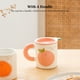 thumbnail image 3 of Inteprter Taza de cerámica Café Té Agua Tazas creativas Fruta Avena Taza Mango Porcelana Restaurante Suministros de oficina Regalo Mostrada Durazno Inteprter HA080833-03, 3 of 6