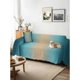 thumbnail image 3 of Turquoise Ombre Couch Cover for Dogs, Modern Yellow Gradient Farmhouse Art Washable Sofa Covers Slipcover for Pets Dogs Futon Cover, Couch Recliner Covers, Oversized Chair Slipcover 71"x91", 3 of 9