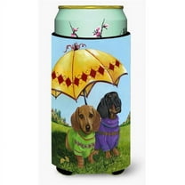 Carolines Treasures Dachshund Hot Doggies Tall Boy Hugger Tall Boy multicolor