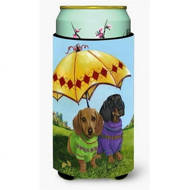 Carolines Treasures Dachshund Hot Doggies Tall Boy Hugger Tall Boy multicolor