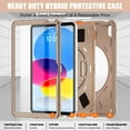 thumbnail image 3 of Allytechgroup for iPad (A16) 11th Generation 11 Inch 2025 Case, iPad 10th Generation 10.9 inch 2022 Case, 360 Rotating Hand Strap & Shoulder Strap & kickstand Shockproof Back Cover Case, Latte, 3 of 10