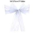 thumbnail image 3 of AUNVITO Chair Back Gauze Chair Back Decoration Lace Jacquard 7 x 108 Inch Chair Sash Bow Tie for Wedding Party Home Decoration Item, 3 of 6