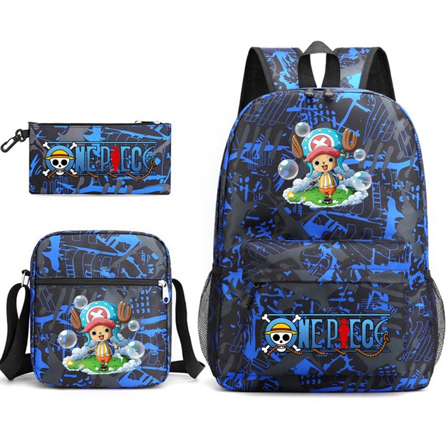 Lightning Pet Backpack Three Piece Set, Backpack Student Schoolbag