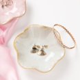 thumbnail image 2 of 1 plato de joyería de cerámica, regalos para mujeres, joyería de su hoja, bandeja para llaves, anillo pequeño, soporte para platos, mesita de noche, decoración de entrada, decoración del hogar, Navidad, cumpleaños, regalo de amistad para amiga y colega ER, 2 of 5