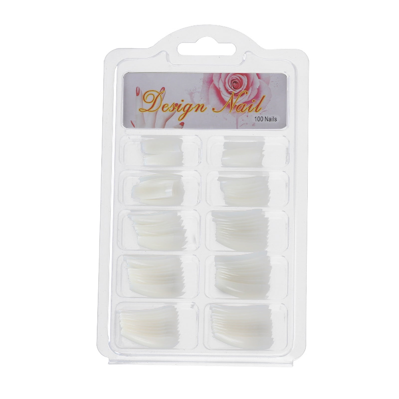 RYRDWP pieces 100 of French nail pieces transparent fake nails