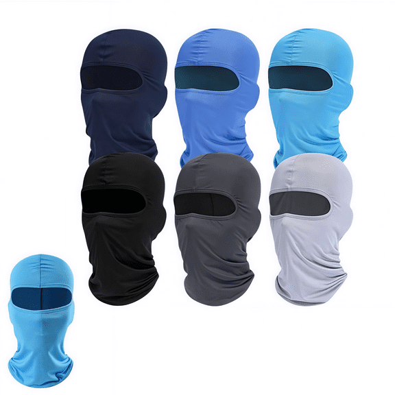 WuPing Balaclava Ski Mask 6 Pack - Windproof Cold Weather Face Cover for Men & Women, Moisture-Wicking Neck Gaiter for Ski Cycling